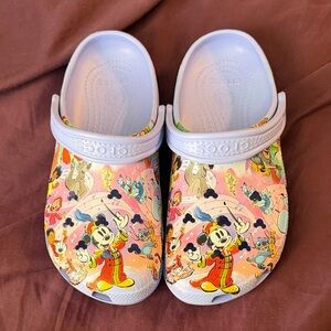 CROCS Disney Mickey & Characters Print Clog - Light Purple & Pastel Pink